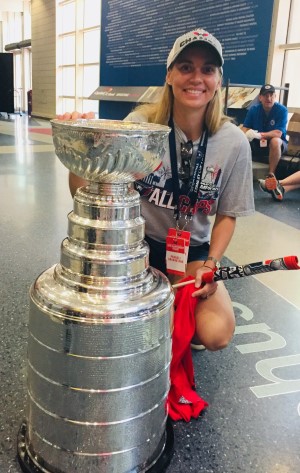 Dr. Liz Delasobera, Team Physician for the Washington Capitals was on the ice the night of the Capitals’ Stanley Cup win.
