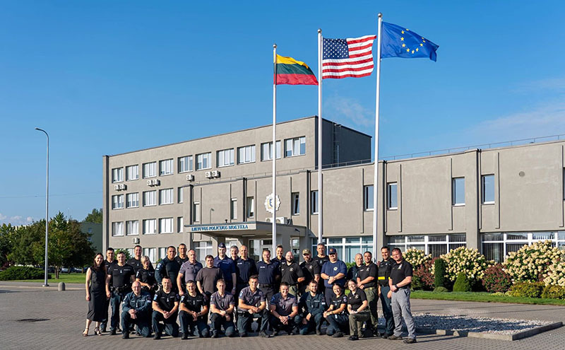 Lithuanian National Police School Outdoor Full Group Photo